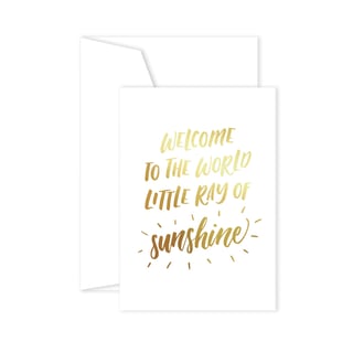 Welcome Ray of Sunshine (New Baby) Card