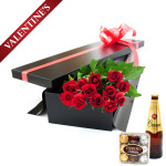 1 Dozen Classic Roses `For Him` (L12MC)