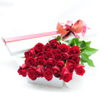 2 Dozen Classic Boxed Red Roses