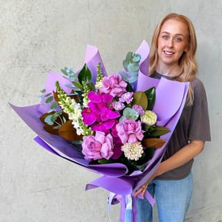 Graduation Bouquet Purple