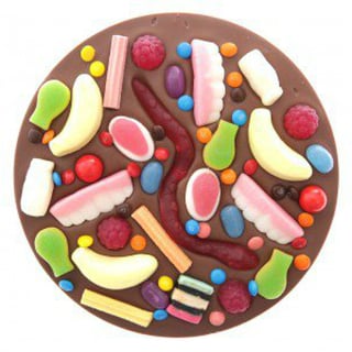 Giant Chocolate Lolly Pizza