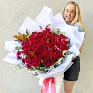 100 Red Rose Bouquet