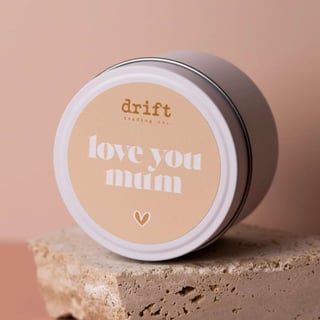 Love You Mum Quote Candle