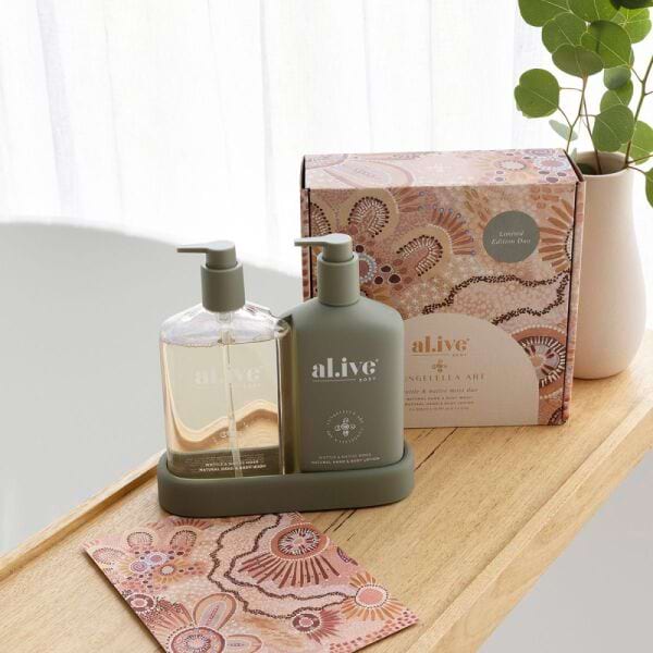 Al.ive Wash & Lotion Duo Wattle & Native Moss 4