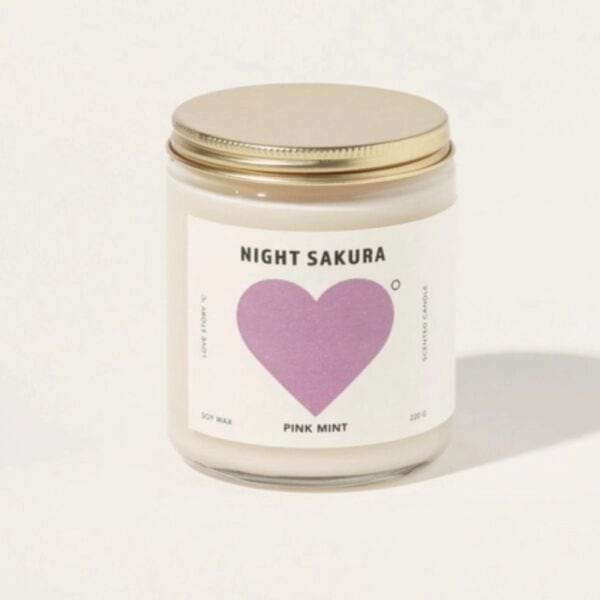 Night Sakura Candle 2