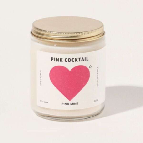 Pink Cocktail Candle 2