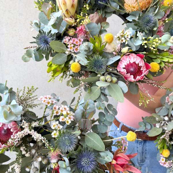 Wildflower Wreath Sydney Sympathy Flowers