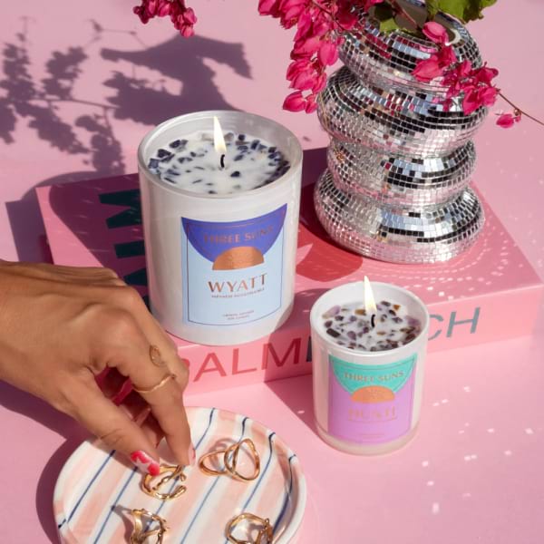 Crystal Infused Candle of Strength 2