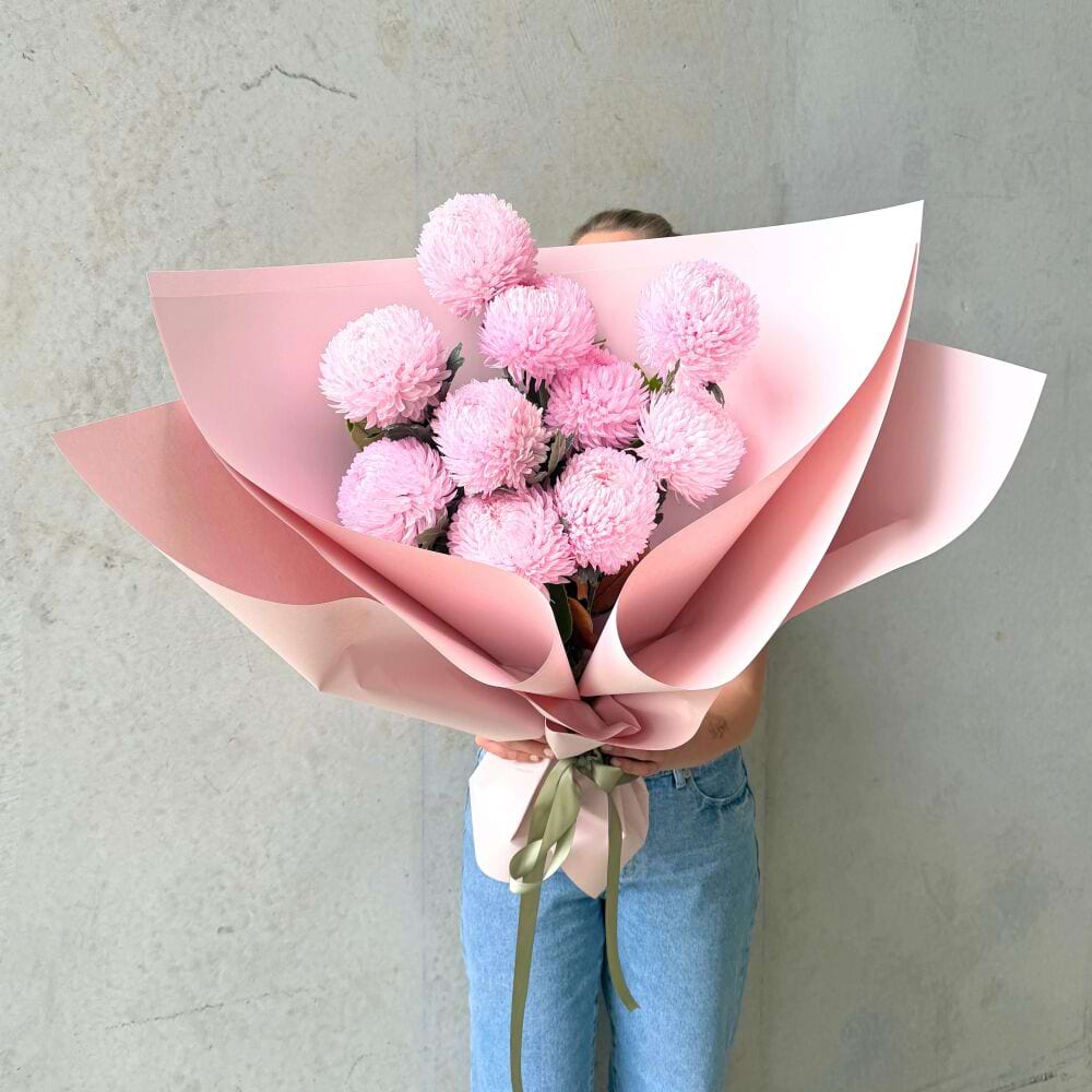 Bouquet of Pink Chrysanthemums