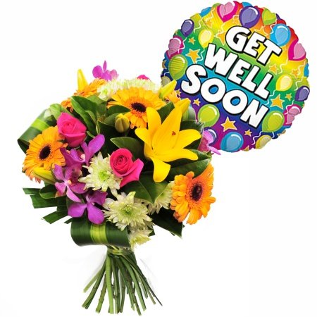 Sunny Days Get Well Soon Bouquet by Baezas Flowers and Decorations