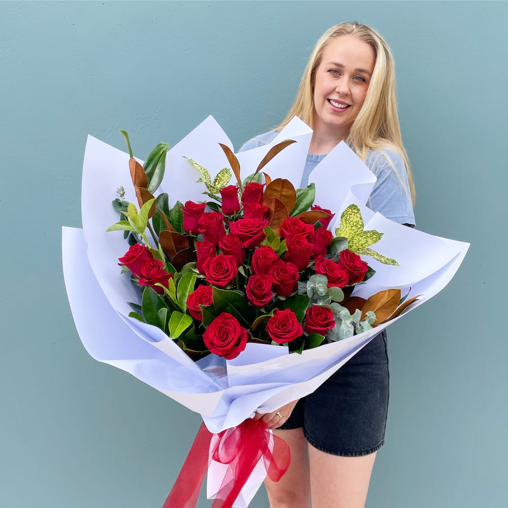 Bouquet of 24 Red Roses