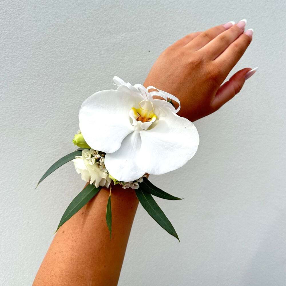 White Wrist Corsage