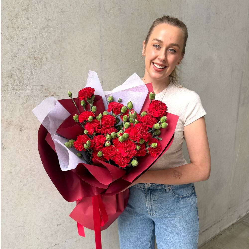 Bouquet of Red Carnations