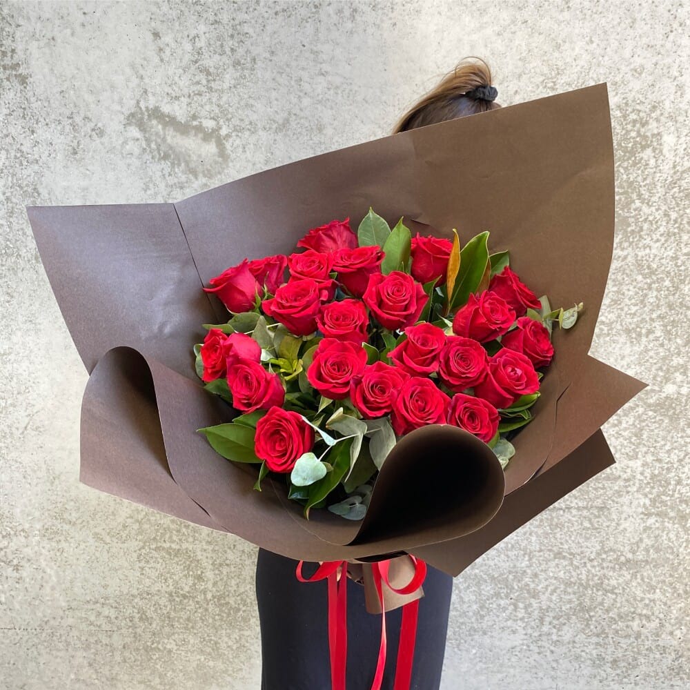 Bouquet of 24 Red Roses