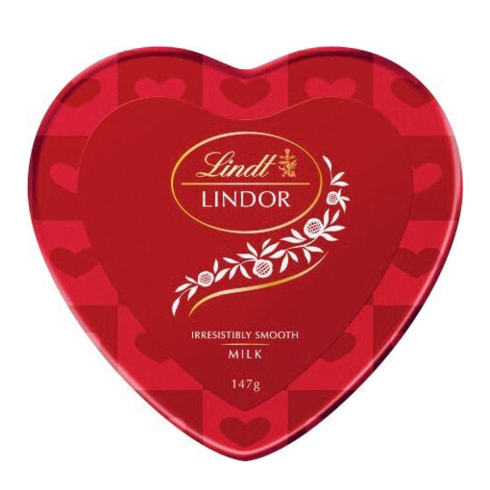 Lindor Milk Chocolate Heart Tin