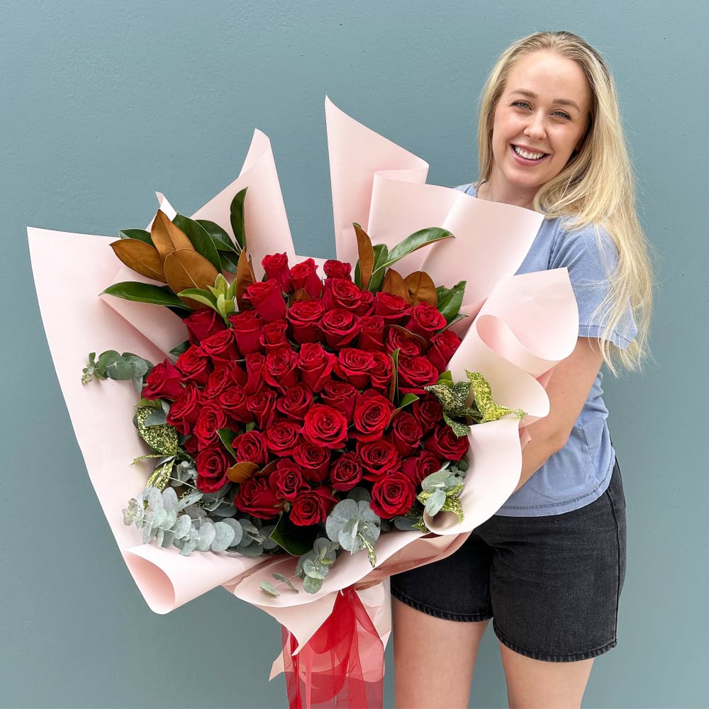 50 Red Rose Bouquet