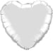 Silver Heart Foil Balloon